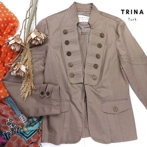 Trina Turk Tan Brown Blazer Sz 10